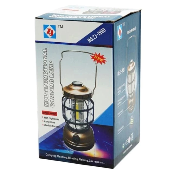 Powermaster Çok Fonksiyonlu Pilli Kamp Lambası ZJ-1990 - Resim 3