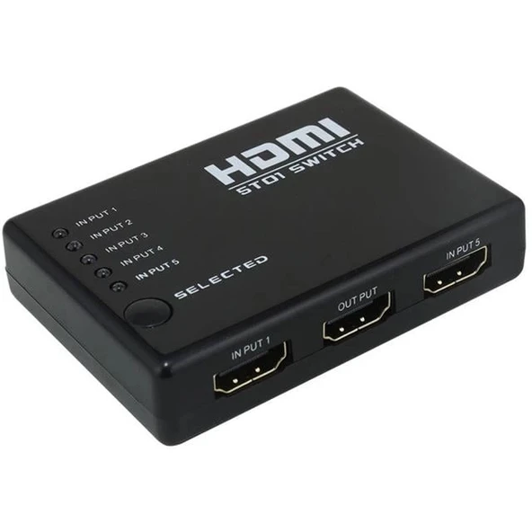 PowerMaster PM-8342 5 Giriş 1 Çıkış HDMI 2.0 4K@60Hz Switcher Toplayıcı Kumandalı - 3