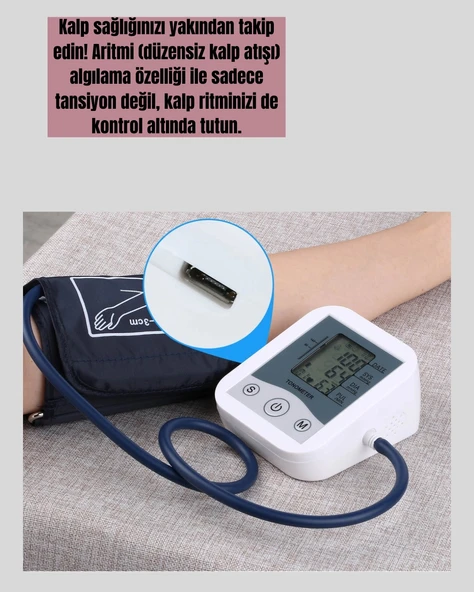 Taşınabilir Pil ve USB Girişli Tansiyon Aleti - Resim 4