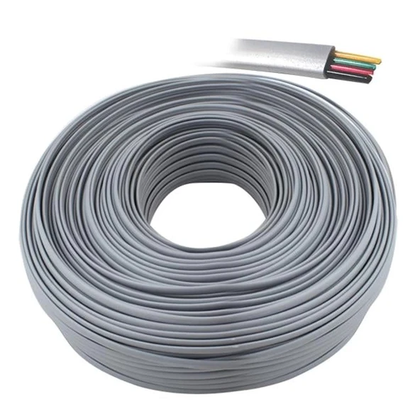 Artar 4'lü Flat Köken 100 Metre Telefon Kablosu