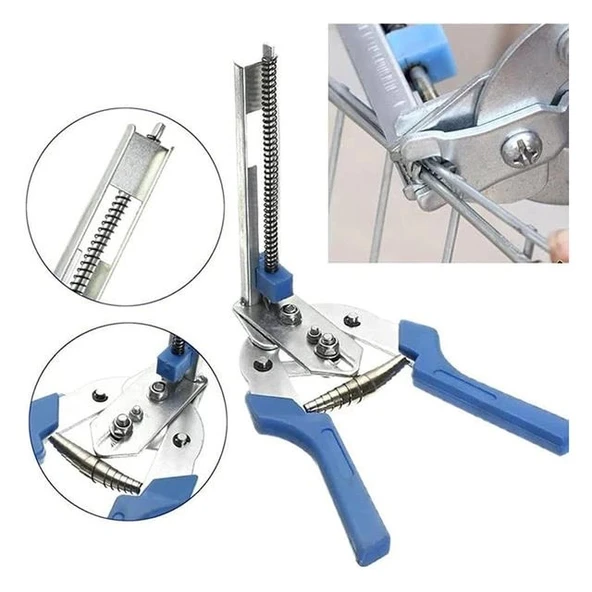 PowerMaster PM-20535 Bükümlü Halka Pense Klipler Tel Çit Sıkma Aleti - 2