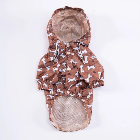 Pawstar StellaOs Fileli Su Geçirmez Küçük Irk Köpek Yağmurluğu - Resim 4