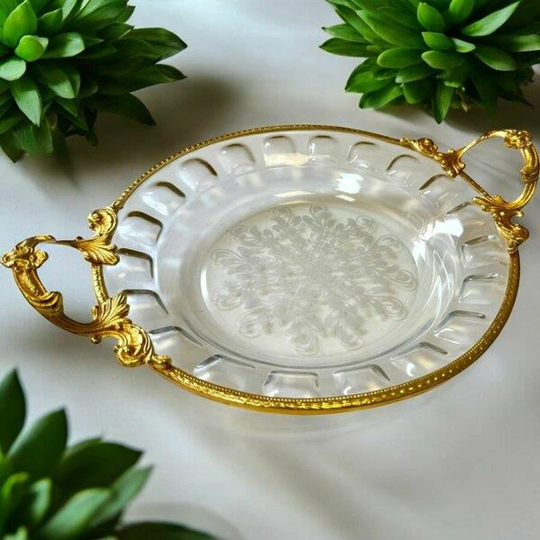 Royking Derin Yuvarlak Sunum Tabağı 30x23x4cm CRG128 ürün görseli 1