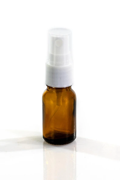 Sprey Başlıklı Amber Cam 10 ml Boş - Yedek Şişe