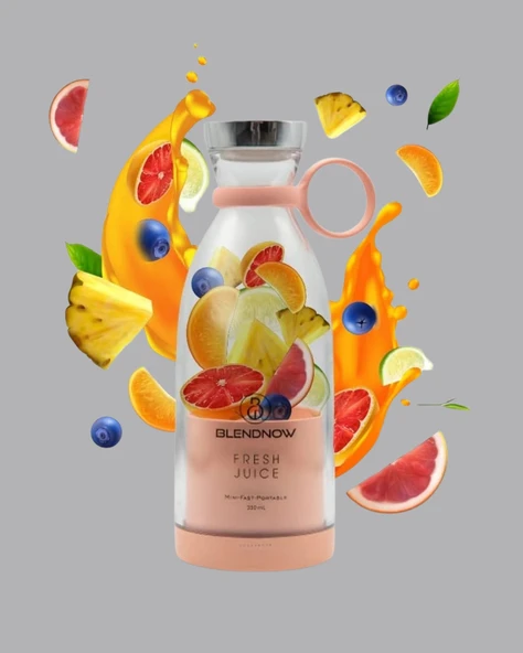 1200mAh Şarjlı, Hafif ve Pratik Taşınabilir Blender - 3