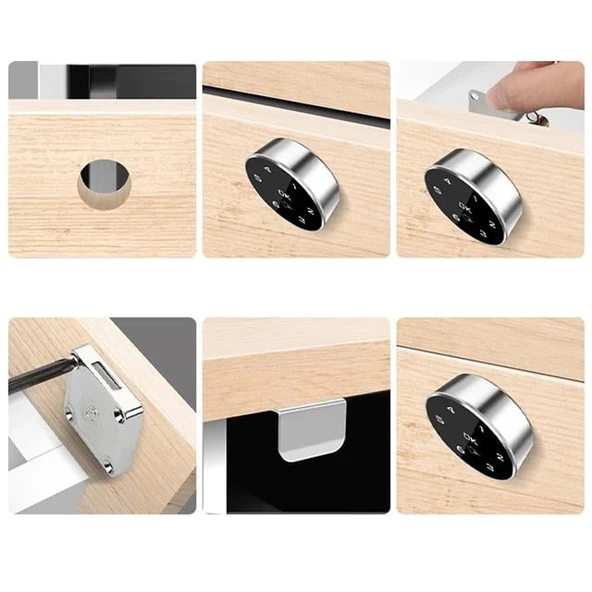 PowerMaster PM-26730 Çekmece Dolap Kilidi Dijital Numaralı Standart - Resim 3