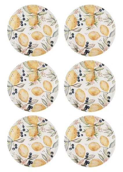 The Mia Limoncello Servis Tabağı 6lı Set 26CM LMN013 ürün görseli 1