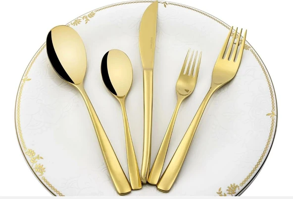 Mikasa Moor Brillante Gold 30 Parça Çatal Kaşık Bıçak Seti P050.372941 - 2