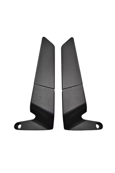 Alkan MB H2 Kanat Ayna Büyük Model Ayna  8 mm 10 mm ters düz tüm motosikletler uyumlu - Resim 3