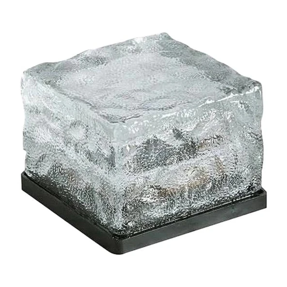 PowerMaster PM-21649 Solar Mavi Ledli Tuğla Görünümlü Bahçe Dekorasyon Aydınlatma - Resim 2