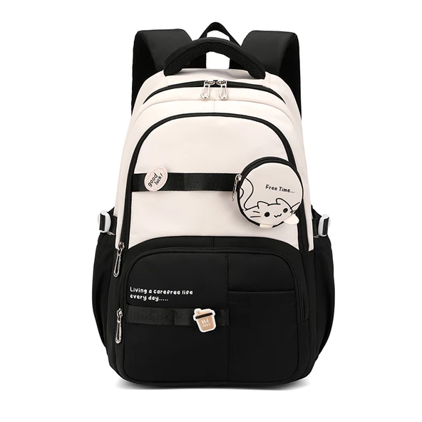 Bahar Yeni Öğrenci Sırt Çantası Okul Çantası Basit Kore Tarzı Sırt Çantası Kadın Seyahat Eğlence Çantası ürün görseli