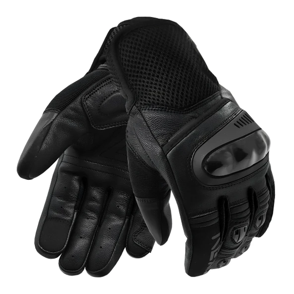 VEXO SPEED UP MOTOSİKLET ELDİVENİ SİYAH - 1