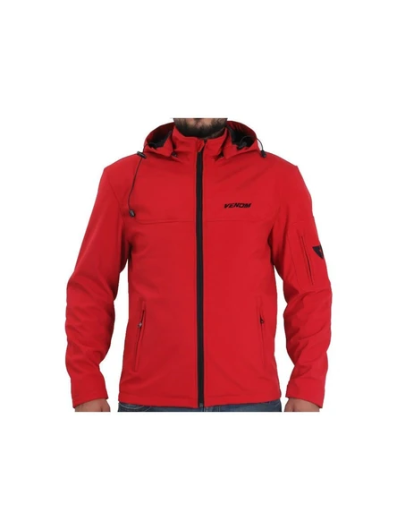 Venom Jaws Softshell Kırmızı Motosiklet Montu - Resim 3