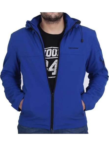 Venom Jaws Softshell Mavi Motosiklet Montu - Resim 4