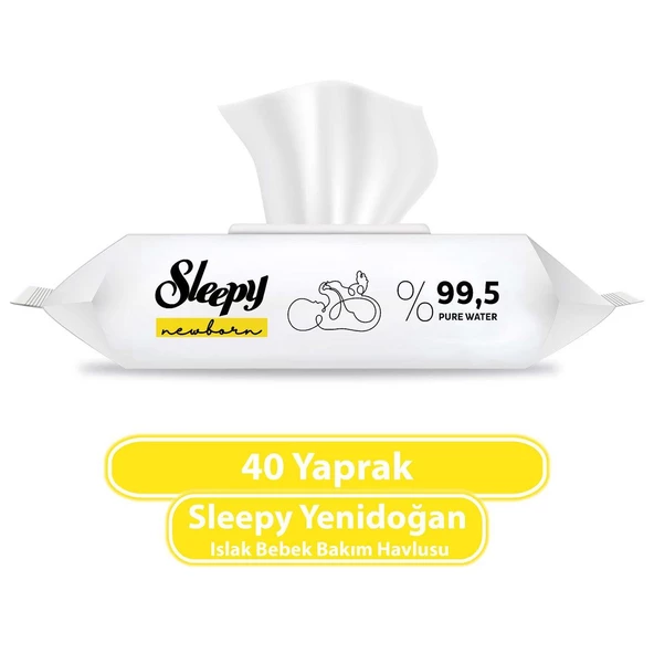 Sleepy Yenidoğan 40 Yaprak 36'lı Paket Islak Mendil - 2