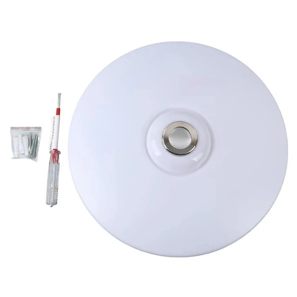 Powermaster PM-27331 Beyaz 34*9 Cm 24 Watt Bluetooth Hoparlörlü Tavan Aydınlatma (AL-BL301) Tornavida Hediyeli - Resim 3