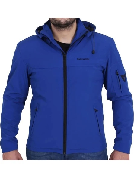 Venom Jaws Softshell Mavi Motosiklet Montu ürün görseli 1