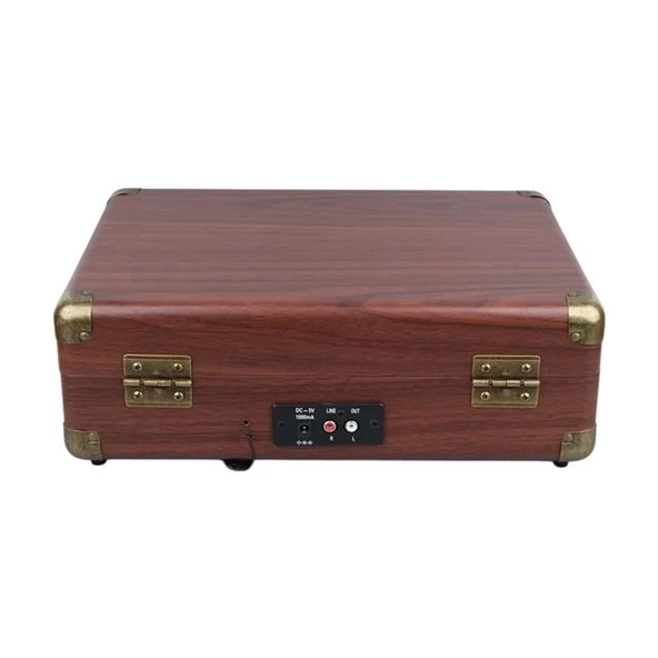 MagicVoice PU16 Retro Vintage Çanta Pikap - Radyo - Bluetooth - USB Mp3 Çalar - 4