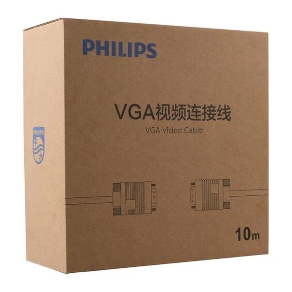 Philips SWV6139H/93 Siyah 3+6 Erkek-Erkek 15 Pin 10 Metre VGA Kablo - 3