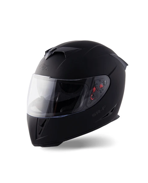 COX SR-F MAT SİYAH KAPALI MOTOSİKLET KASKI