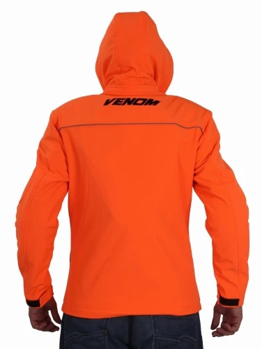 Venom Jaws Softshell Turuncu Motosiklet Montu - Resim 5