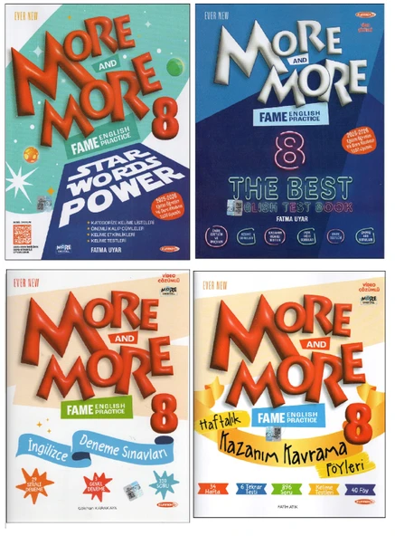 Kurmay Elt 8. Sınıf Fame The Best English Test Book+Star Words Power+ KKF+ İng Deneme (4 Kitap) ürün görseli