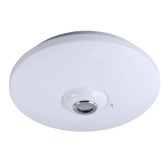 Powermaster PM-27331 Beyaz 34*9 Cm 24 Watt Bluetooth Hoparlörlü Tavan Aydınlatma (AL-BL301) Tornavida Hediyeli ürün görseli 1