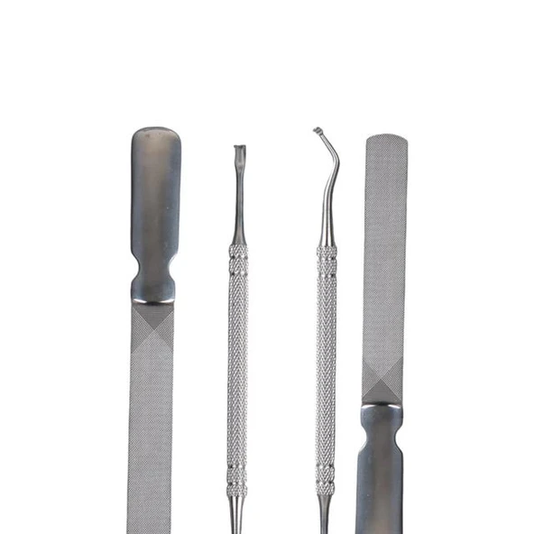 Sunup SN-27098 Paslanmaz Çelik 4in1 Tırnak Bakım Seti - 4