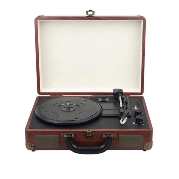 MagicVoice PU16 Retro Vintage Çanta Pikap - Radyo - Bluetooth - USB Mp3 Çalar - 2