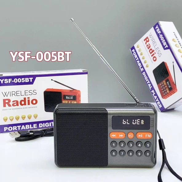 Rose YSF-006BT Mp3 Müzik Çalar FM Radyo Bluetooth Mini Wireless Speaker ürün görseli 1