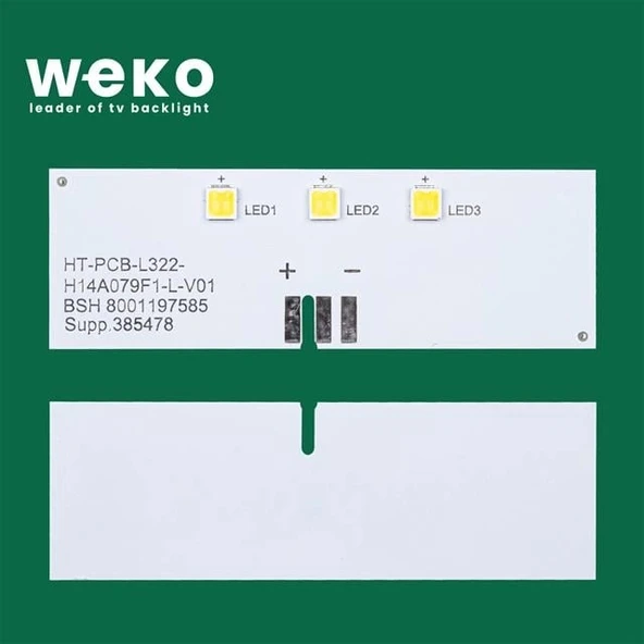 Buzdolabı İç Aydınlatma Ledi LD79 HT-PCB-L322-H14A079B-L-V01 3 Çipli - 2