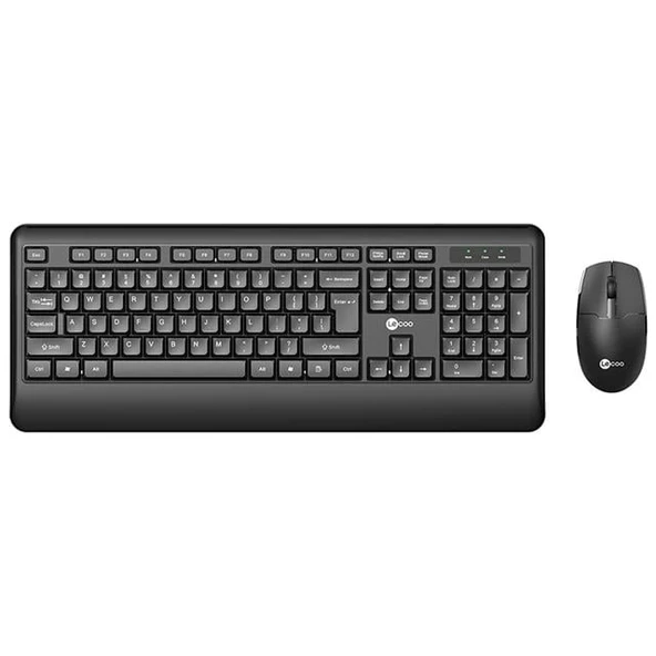 Lenovo Lecoo KW202 Kablosuz Q Klavye - Mouse Set Siyah