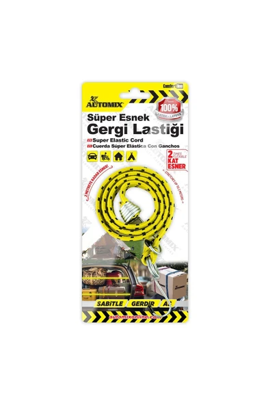 Süper Esnek Gergi Lastiği - 2 Metreye Kadar Esner BAGAJ TAVAN - 1