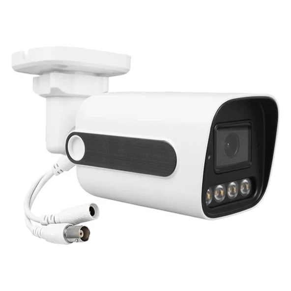 Plato PL-29098 5MP 2.8MM 4 Warmled Fullcolor Plastik Kasa AHD Analog Bullet Güvenlik Kamerası ürün görseli 1