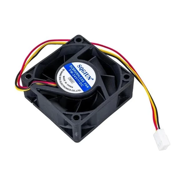 PowerMaster IC-216A Fırçasız DC Fan 60X60X25mm 24 Volt 3 Pin - 3