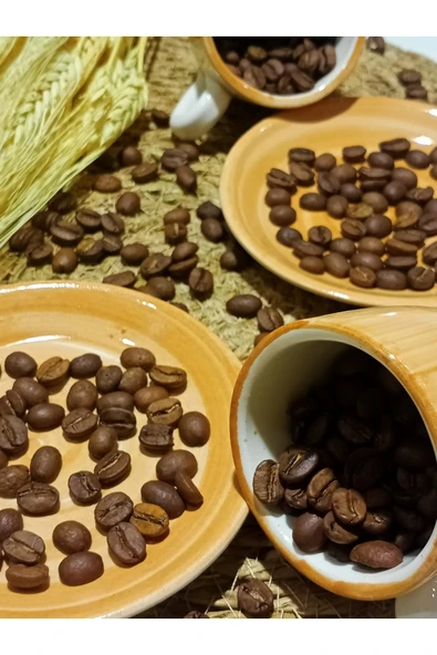 Somon 2'li Porselen Türk Kahvesi Fincanı Kutulu Renkli Fincan Seti Şık Sunumluk Fincan Takımı