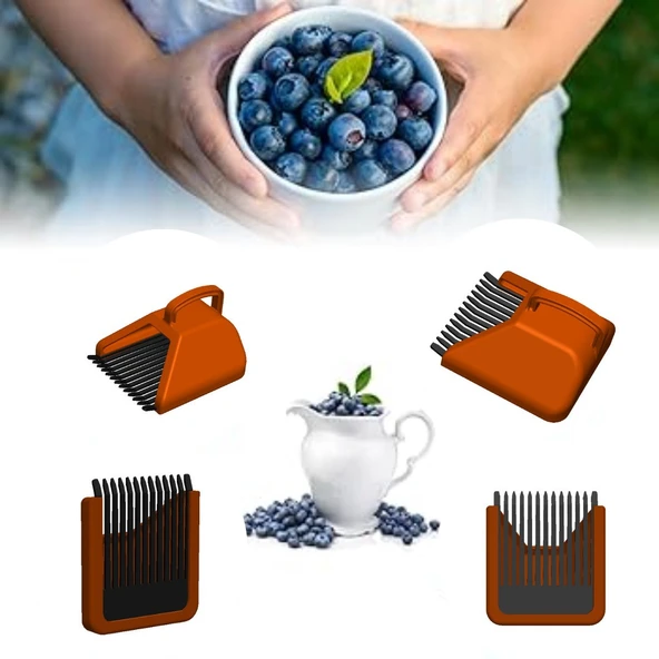 Blue Berry , Aronya , Kuşburnu Ve Meyve  Toplama Tarağı Plastik Bsr Garden - 5