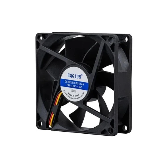 PowerMaster PM-23508 Fırçasız DC Fan 80x80x25mm 12 Volt 2 Pin - 2