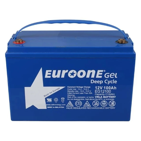 Euroone EG12100 12 Volt 100 Amper Deep Cycle Jel Akü - 2