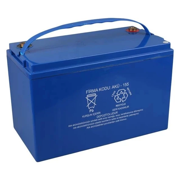 Euroone EG12100 12 Volt 100 Amper Deep Cycle Jel Akü - 3