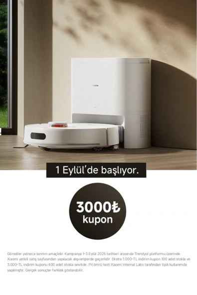 Xiaomi Robot Vacuum H40 Robot Süpürge White - 1