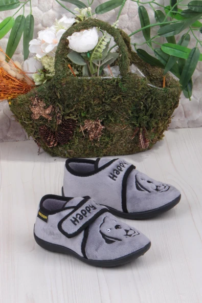 Fort 3426 Gz Köpek Figürlü Anaokulu Kreş Ev Erkek Çocuk Panduf Ayakkabı ürün görseli