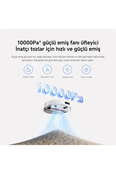 Xiaomi Robot Vacuum H40 Robot Süpürge White - 5