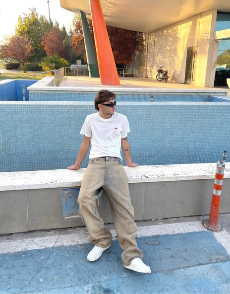 Premium Eskitme Vintage Baggy Pantolon - 2