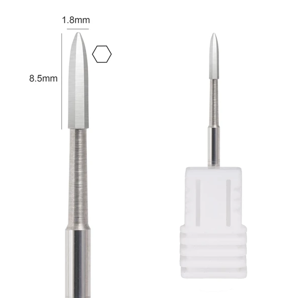 Emniyetli Silindir Manikür Törpü Ucu SFE-08MM - Resim 2