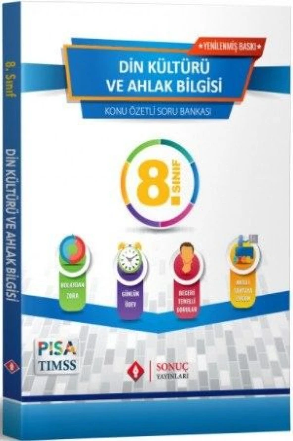 Sonuç Yayınları 8. Sınıf Din Kültürü Konu Özetli Soru Bankası
