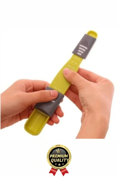 Premium Seri Gıda Sıvı Katı Şeker Tuz Kahve Baharat Ayarlanabilir Çift Taraflı Hassas Ölçüm Kaşığı - 5