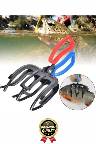 Çok Fonksiyonlu Ergonomik Tasarım Kaymayı Engelleyen Pense 3 Pençeli 11 cm Balık Sabitleyici Maşa - 2
