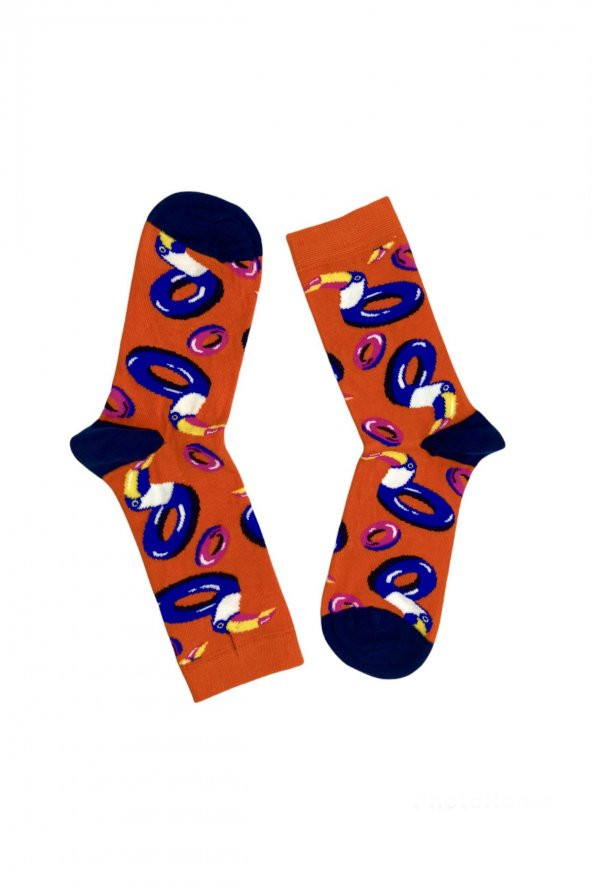 Tek Çift Hayvan Figürlü Eğlenceli  Çorap  36-41 numara  T-0237