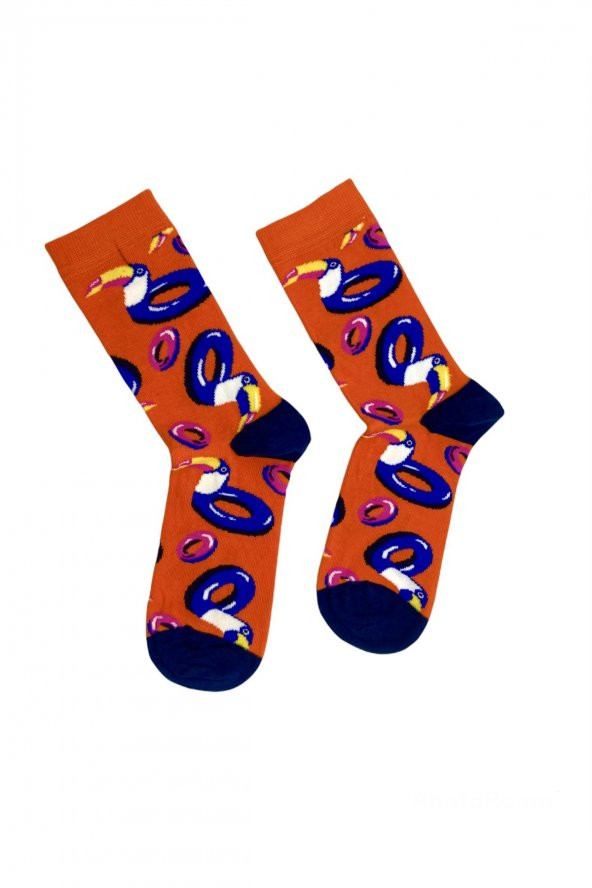Tek Çift Hayvan Figürlü Eğlenceli  Çorap  36-41 numara  T-0237 - 2